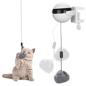 Puzzle Smart Hišnih Mačk Žogo Interaktivne Igrače Mačke Električni Avtomatsko Dviganje Pliš Žogo Hišne Oskrbe Teaser Igrače