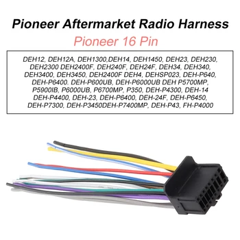 Radio Napeljava, Radio Pioneer Pas Plug Conector 16-Pin Enostavno Povezavo Za Pioneer Pas Radio Stereo Napeljava