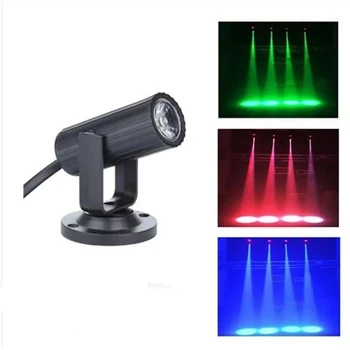 RGB LED Fazi Bliskavica Lučka za 360 Stopinj Reflektorji Mehko Fazi Učinek Luči Za Disco Fazi KTV Bar Doma Stranka Razsvetljavo