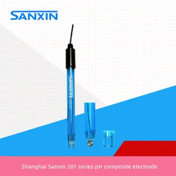 Shanghai Sanxin 201-a 201-c plastične lupine pH kompozitnih elektrod, pH kompozitnih elektrod za laboratorijsko uporabo.
