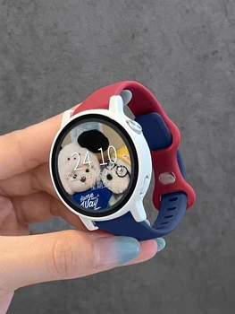 Silikonski Trak za Samsung Galaxy Watch3 41/45mm 4Classic 5 40/44 Aktivno Orodja Zanko za Huawei Watch GT Huami Amazfit GTR Band