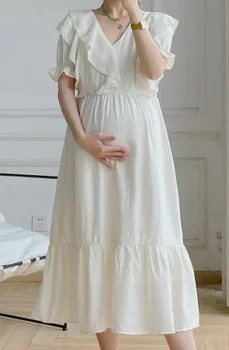 siva Noseča Baby 2023, Smešne Ženske T Shirt Dekle Majica Novo Mamo Velik obseg Oblačila