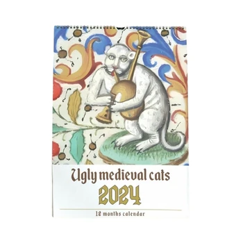 Smešno Srednjeveške Mačka Slike, Stenski Koledar 2024 Smešno Srednjeveške Slike Mačka
