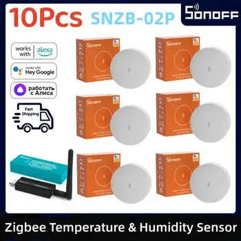 SONOFF 1~10Pcs SNZB-02P Zigbee Temperatura Vlažnost Senzor Pametni Dom Deluje Z IHost,NSPanel Pro,ZB Most Pro,ZB Dongle-E