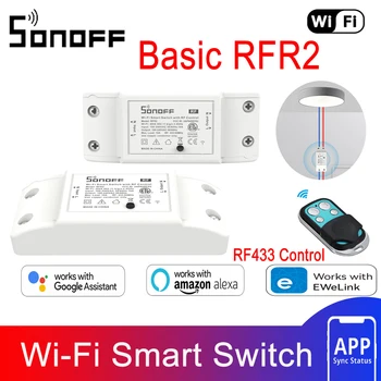 SONOFF Osnovne RFR2 10A WiFi Brezžično Smart Stikalo DIY Vaš Pametni gospodinjski Aparati Z 433MHz RF Control Deluje Z eWwLink Alexa