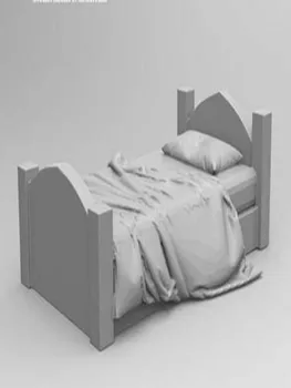 Unassambled 1/35 stari posteljo (tudi ena ) Smole, slika miniaturni model, kompleti Unpainted