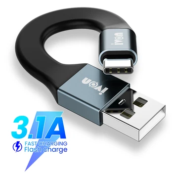 USB 3.0 V Tip C Kabel Keychain Podatkovni Kabel Za Samsung Xiaomi 3A Hitrega Polnjenja priključek Mikro USB Tip C C Kabel Za Huawei Pro 11,5 cm