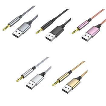 USB 3,5 mm Audio Jack Adapter USB na AUX Zunanji Stereo zvočna Kartica za Prenosni računalnik Slušalke 3.5 mm Aux Adapter