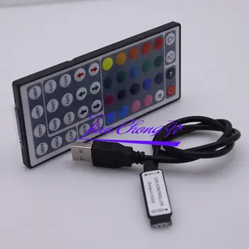 USB RGB Krmilnik 5V 24V 44Keys IR Daljinski Krmilnik Led Dimmer za 5V RGB Led 1PCS