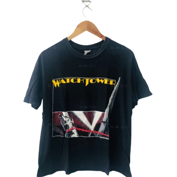Vintage Original 80. Santovenie Band Nadzor In Odpornost 1989 Postopno Thrash Metal Glasbo T-Shirt