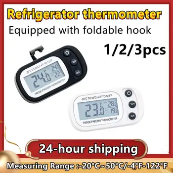 Visi Gospodinjski Mini Digitalni Elektronski Frost Hladilnik Zamrzovalnik Soba LCD Hladilnik Termometer Merilnik S Kavljem -20°C~50°C