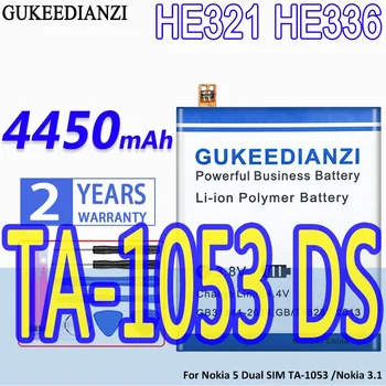Visoka Zmogljivost GUKEEDIANZI Baterije HE321 HE336 4450mAh Za Nokia 5 Dual SIM (TA-1053 DS) N5 Nokia5