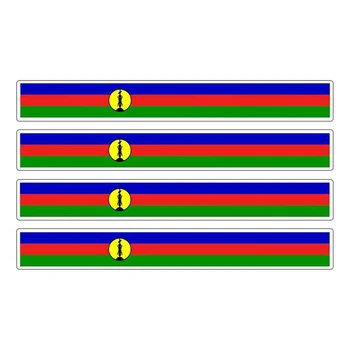 Vroče 4pcs Patriotske Nalepke Zastave Proge Vinil PVC 13cm X 1,7 cm motorno kolo Reflektivni Iskanje Nova Kaledonija Avto Nalepke