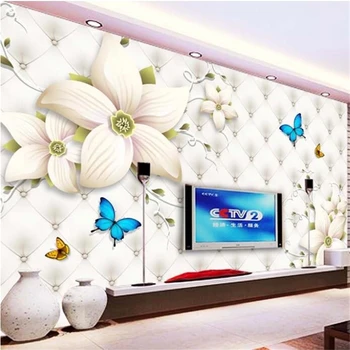wellyu steno papirjev doma dekor ozadje po Meri Evropskega cvet 3D stereo TV ozadju stene papel pared papel tapiz behang