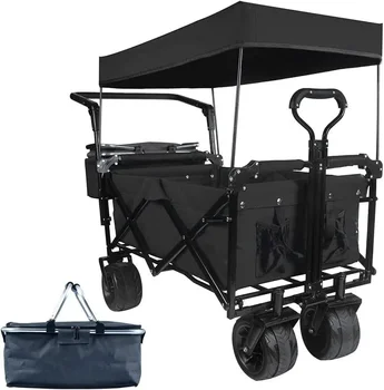 Woqi Podaljša strani večnamenski 7in kolo, kovinski vrt, piknik folding taborjenje vagon voziček za potovanja