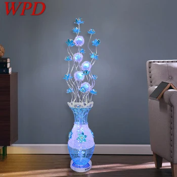 WPD Nordijska Modra Talna Svetilka Modi Moderna Dnevna Soba, Spalnica Hotel Aluminijaste Žice LED Izvirnost Dekorativne Luči
