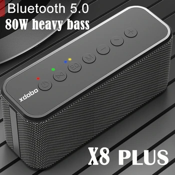 XDOBO X8 Plus Brezžični Bluetooth Zvočnik Prenosni Zvočni Stolpec Ultra-visokih Moči 80W Subwoofer Za Mobilni Telefon Polnjenje Boom Box