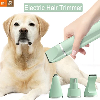 Xiaomi Youpin Hišne Električne Lase Clipper Pet Ljubkoval Clipper 4 v 1 Brezžična Polnilna Pes, Mačka Hair Trimmer Pes Lase Rezalnik