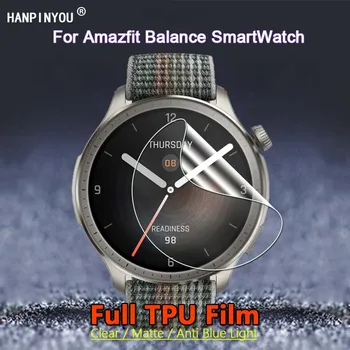 Za Amazfit Bilance SmartWatch HD Brisanje / Mat / Anti Modra Svetloba Mehka TPU Hydrogel Film Screen Protector -Ne, Kaljeno Steklo