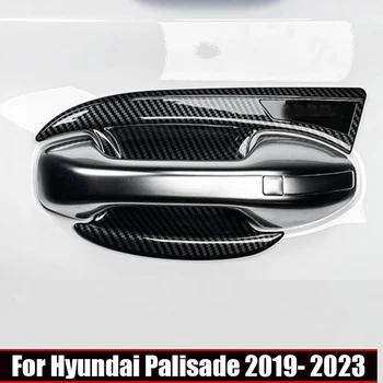 Za Hyundai Hridina 2019-2023 ABS Ogljikovih Vlaken Zunanjost Vrat Ročaj Trim vrata Skledo skp Zajema Dekoracijo nalepke, dodatki