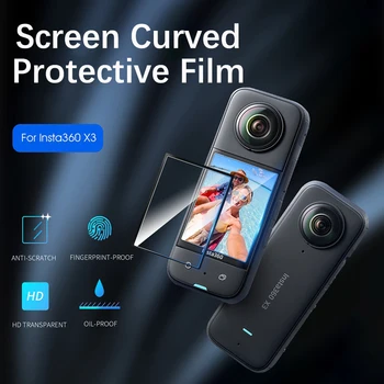 Za Insta360 X3 Šport Zaslon Kamere HD Ukrivljen eksplozijam Membrane Anti-scratch Zaščitno Mehko Film Stražar Dodatki