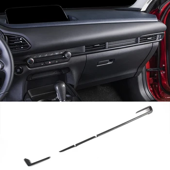 Za Mazda Cx-30 Cx30 2020 2021 ABS carbonfiber sprednji plošči Centralni Nadzor Dekoracijo naslovnica Stripa Trim Nalepke