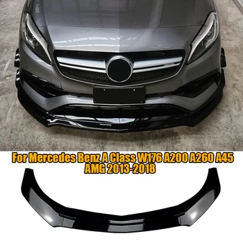 Za Mercedes Benz Razreda W176 A200 A260 A45 AMG obdobje 2013-2018 Avto Sprednji Odbijač Ločilo Odbijača Lip Spojler Splitter Sijajno Črna