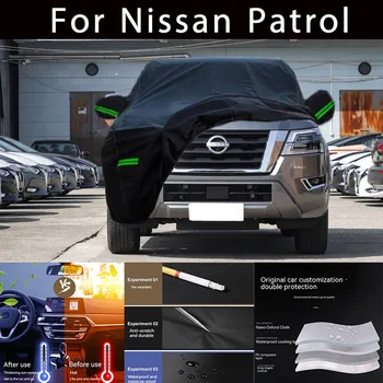 Za Nissan Patrol Prostem Varstvo popoln komplet Zajema Snežno odejo Dežnik Nepremočljiva Dustproof Zunanja Avto oprema