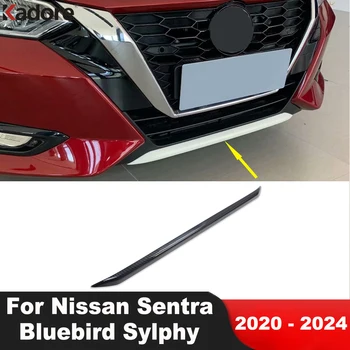 Za Nissan Sentra Bluebird Sylphy 2020 2021 2022 2023 2024 Ogljikovega Avto Sprednji Spodnji Odbijač Kritje Trim Modeliranje Trakovi, Oprema