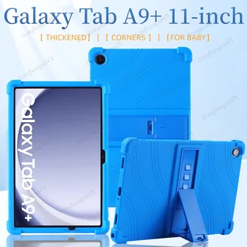 Za Samsung Galaxy Tab A9 Plus 11 palčni Tablični Primeru, Stand Pokrovček za Galaxy Tab A9 Lite 8.7 SM-X115N SM-X115 SM-X110 Silicij Primeru