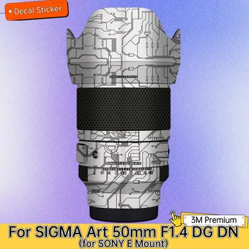 Za SIGMA Art 50 mm F1.4 GD DN za SONY E Nastavek Objektiva Nalepke Zaščitna Kožo Nalepke Vinyl Zaviti Film Anti-Scratch Zaščitnik Plašč