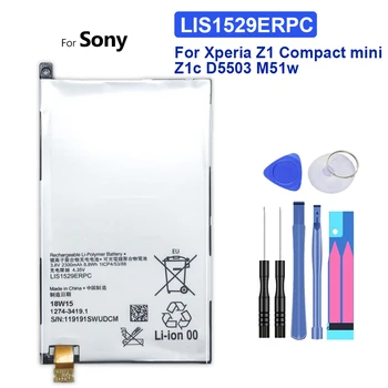 Za SONY Xperia Z1 Mini Kompaktne D5503 M51w Zamenjava Baterije LIS1529ERPC 2300mAh +Številko za Sledenje