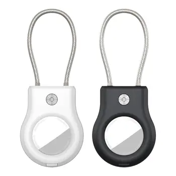 Združljiv Z Apple AirTag Varno Držalo Žice Kabel Zraka Oznako Zaklepanje Primeru Keychain Ključni Ključni Verige Prtljage Trakec Za Ključe