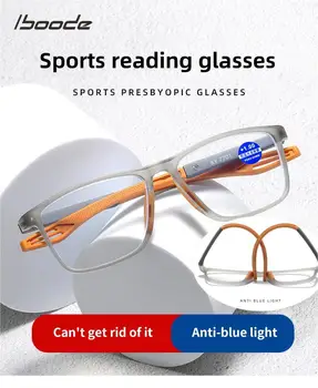 Šport Obravnavi Očala TR90 Ultralahkih Anti-modra Svetloba Presbyopia Očala Ženske Moški Daleč Pogled Optičnih Očal Dioptrije Do +4.0