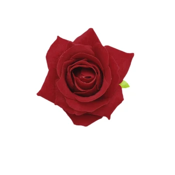 Ženske Pasja Krpo Rose Lase Posnetek Simulacij Umetne Rože Corsage Broška Pin Svate Flamenka Dodatki Za Lase